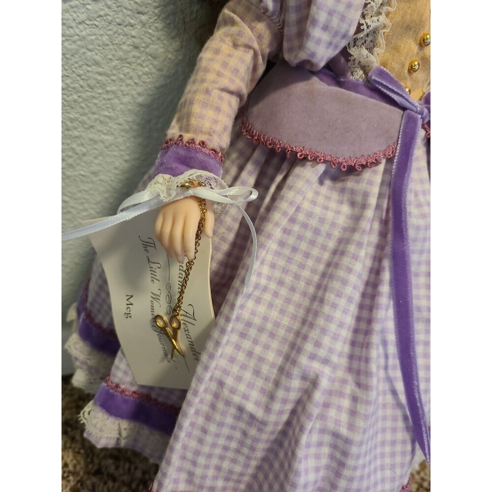 RARE Meg March & Charm Necklace Little Women Journal 16” 1998 Madame Alexander - Picture 6 of 7